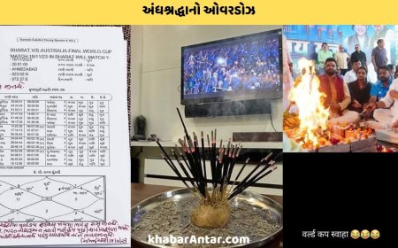 ક્રિકેટ વર્લ્ડ કપની ફાઈનલ અને અંધશ્રદ્ધાનો ઓવરડોઝ