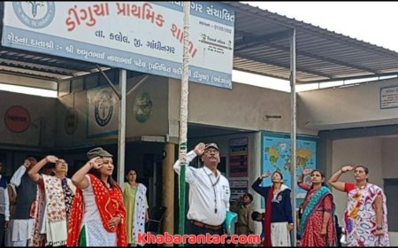 કલોલના ડીંગુચા ગામે દાખલો બેસાડ્યો, પ્રજાસત્તાક દિને દલિત દીકરીના હાથે ધ્વજવંદન કરાવ્યું