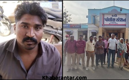 તું નાડિયા થઈને મૂછો રાખે છે કહીને નશામાં ધૂત બે દરબારોએ યુવક પર કુહાડીથી હુમલો કર્યો.