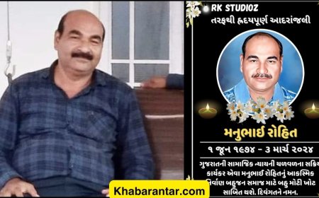 બહુજન ચળવળનો એક સિતારો ખરી પડ્યો, એક્ટિવિસ્ટ મનુભાઈ રોહિતનું આકસ્મિક નિધન