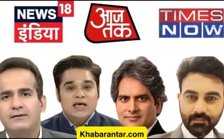 AAJ TAK, TIMES NOW નવભારત, NEWS18 INDIA ને નફરતભર્યા શો ચલાવવા બદલ દંડ