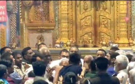 ડાકોરના રણછોડજી મંદિરમાં મંગળા આરતી વખતે ભક્તો વચ્ચે મારામારી