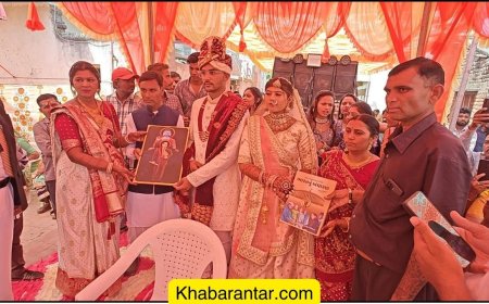 રામોદ ખાતે સ્મશાનમાં બંધારણના સોગંધ સાથે બૌદ્ધિવિધિથી લગ્ન યોજાયા