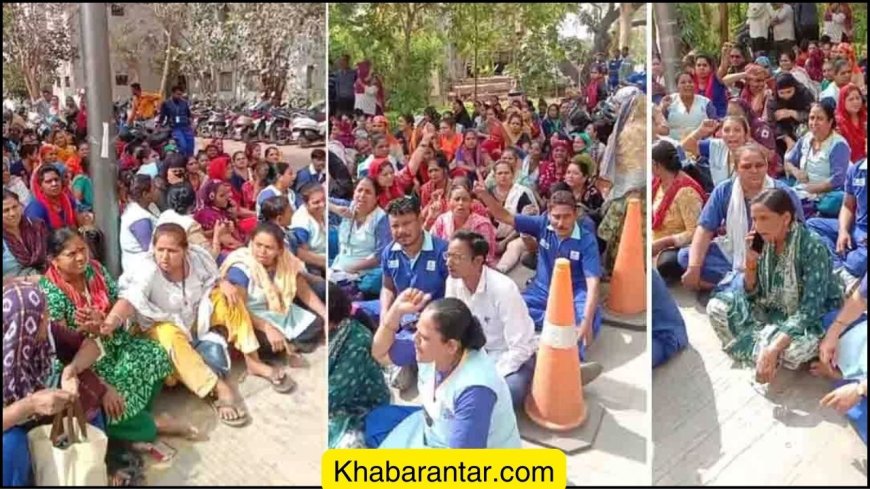 અમદાવાદની SVP હોસ્પિટલના 150થી વધુ સફાઈકર્મીઓ હડતાલ પર