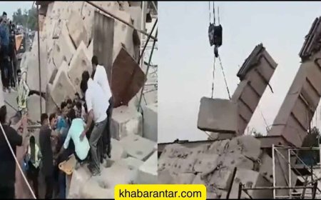 વાસદમાં બુલેટ ટ્રેન બ્રિજનો એક હિસ્સો ધરાશાયી, 4 મજૂરો દટાયા, બેનાં મોત